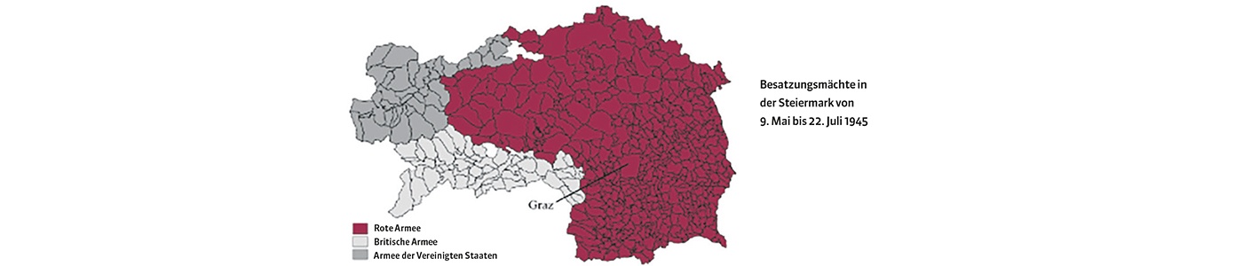 Besatzungsmächte in der Steiermark von 9. Mai bis 22. Juli 1945 © ECONtribute/Markets & Public Policy