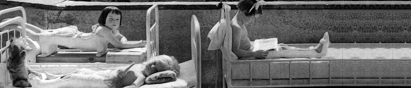 © Foto: „Die Heliotherapie der Tuberkulose. Mit besonderer Berücksichtigung ihrer chirurgischen Formen.“ von Auguste Rollier Berlin, 1924, J. Springer-Verlag