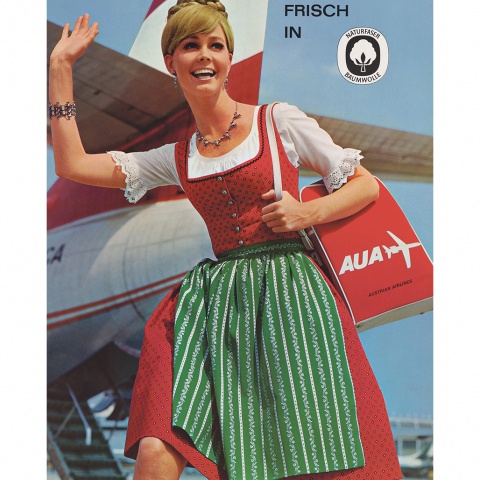 Das waren noch Zeiten: Plakat des Dornbirner Textilunternehmens Franz M. Rhomberg.