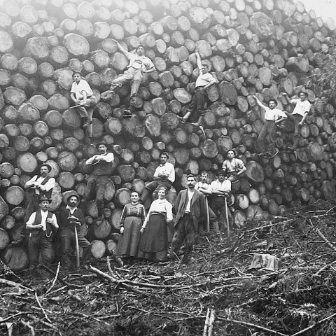 Alpe Ifer in Egg, um das Jahr 1890 datiert © Foto: Vorarlberger Landesbibliothek/Sammlung Oliver Benvenuti – Alpen und Vorsäße