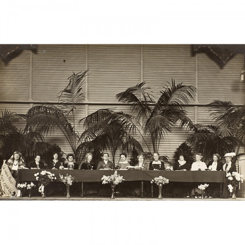 Die Organisatorinnen des Internationalen Frauenfriedenskongresses in Den Haag am 1. Januar 1915. Foto: Library of Congress/Washington D.C.