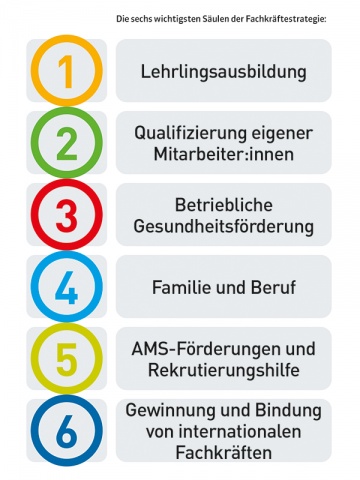Die sechs wichtigsten Säulen der Fachkräftestrategie