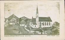 © Stadtarchiv Dornbirn Die Vorgängerkirche der heutigen Stadtpfarrkirche St. Martin. (2)