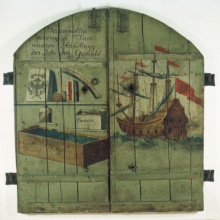 Türläden des früheren Ganahl´schen Geschäfts in der Feldkircher Marktgasse