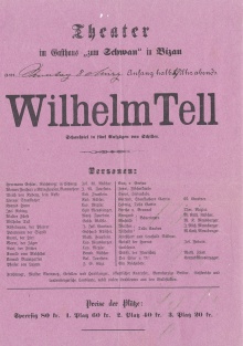 Gebhard Wölfle in der Hauptrolle als „Wilhelm Tell“,