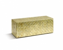 Bank Bönkle Messing brüniert und gewachst, Entwurf: Peter Figer, Bezau; Herstellung: Kunstschmiede Figer, Bezau