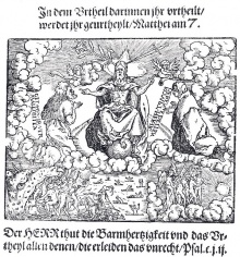 Illustration in einer Ausgabe der „Constitutio Criminalis Carolina“ aus dem Jahr 1577