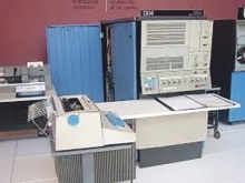 Großcomputer IBM 360-30 mit 64 kB Hauptspeicher im VRZ 1970