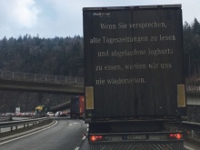 Logistik im Alltag: Hier humorvoll auf den Punkt gebracht.<br>Fotos: Gebrüder Weiss/Frederick Sams, Simon Gross, Beigestellt