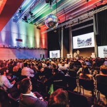 Cradle to Cradle-Pionier Michael Braungart erläuterte das von ihm mitbegründete Prinzip im Firmament in Rankweil.